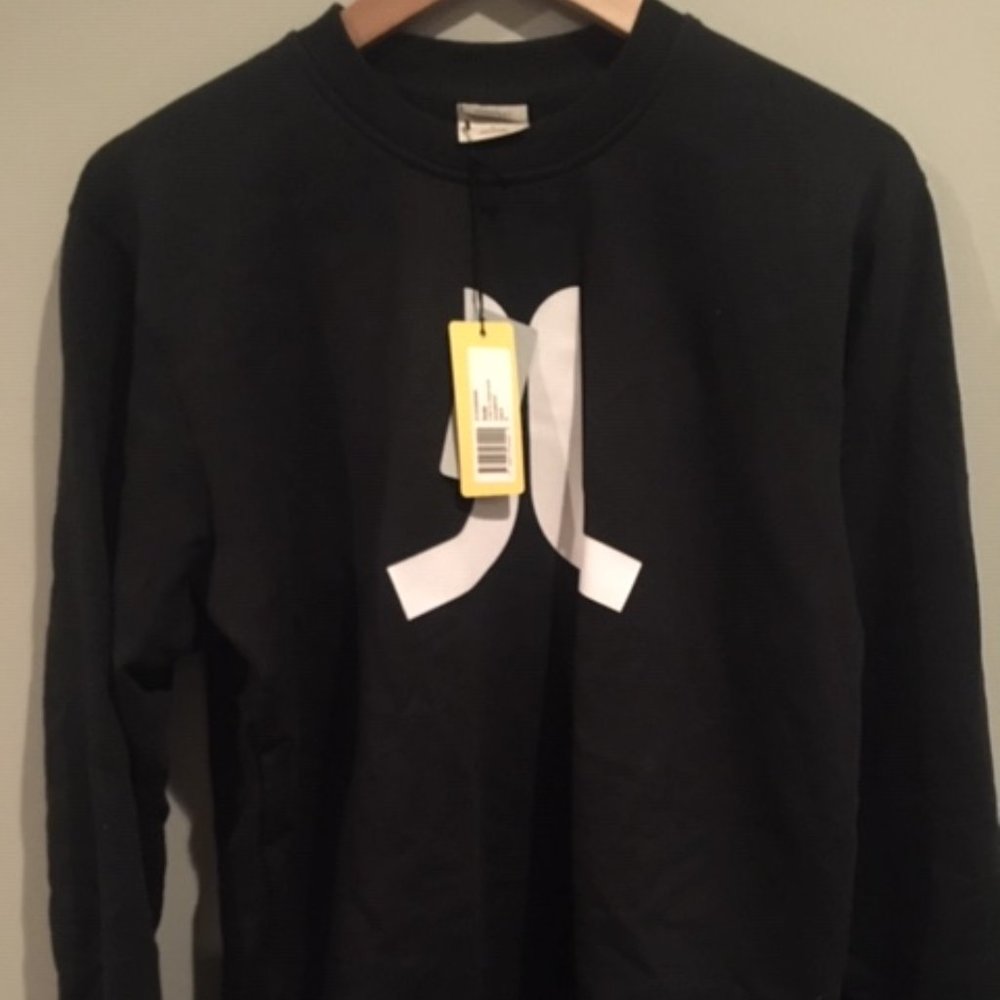 BRAND NEW Black WESC ICON Crewneck Sweatshirt